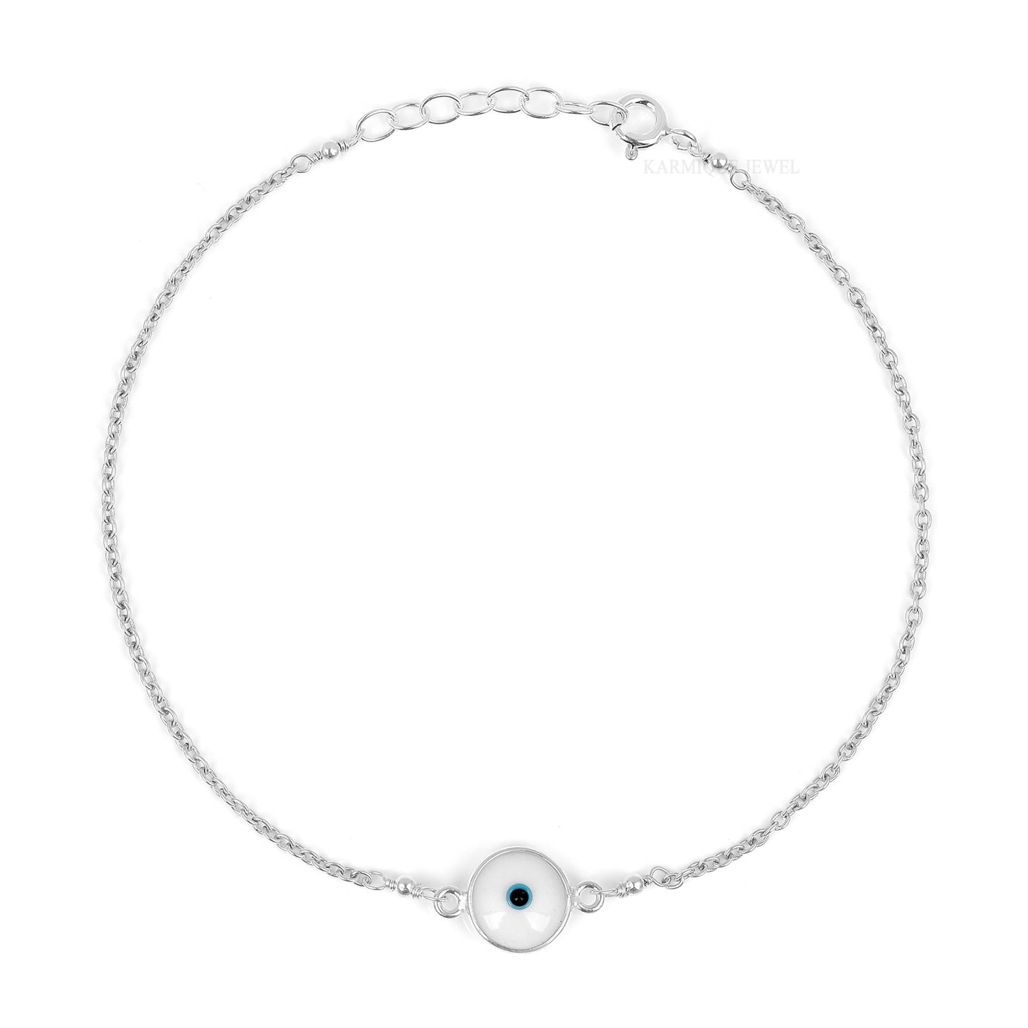 Chain Anklet - White,Black,Blue