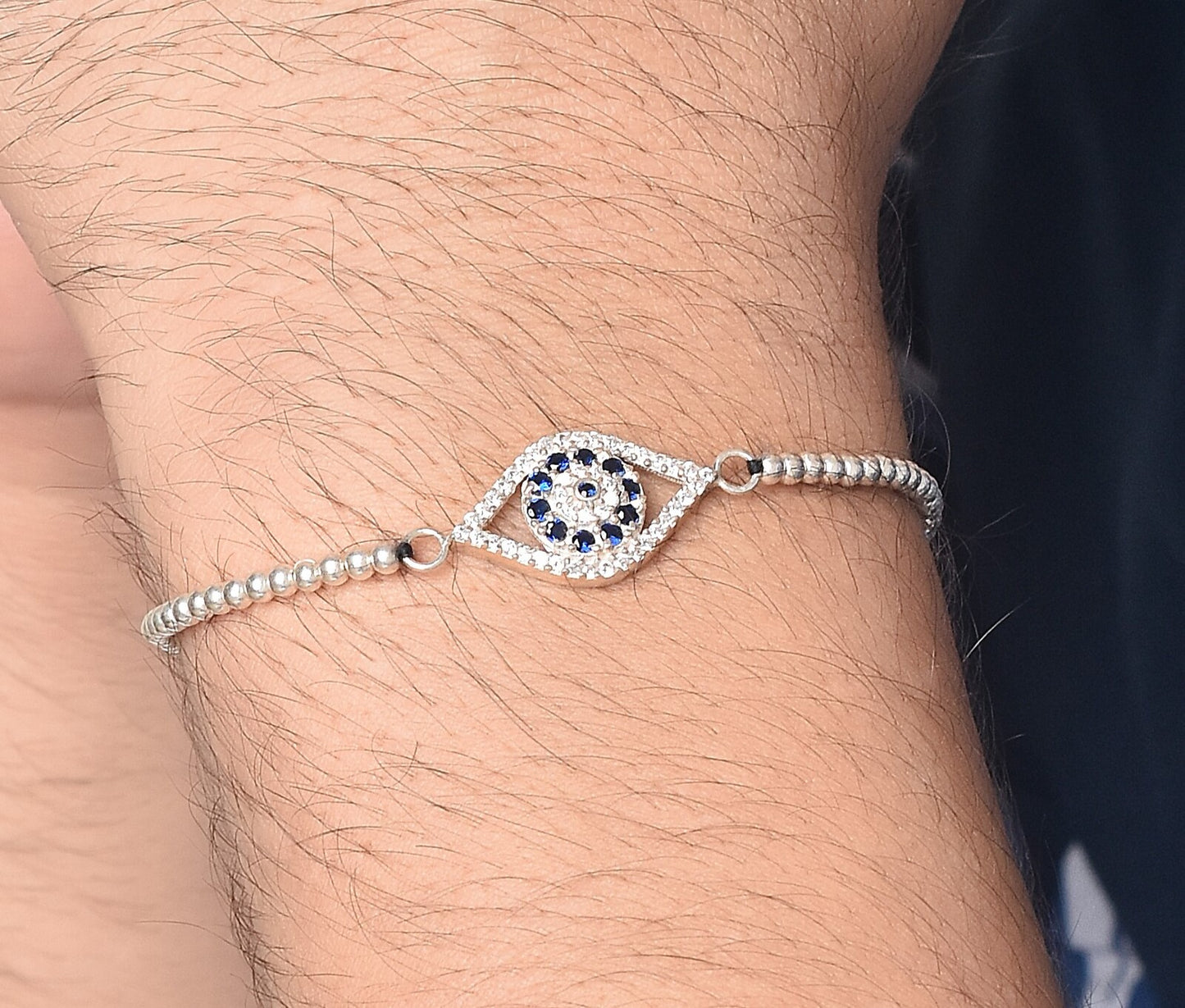 Protect Me' Amulet - Thread Silver Beads