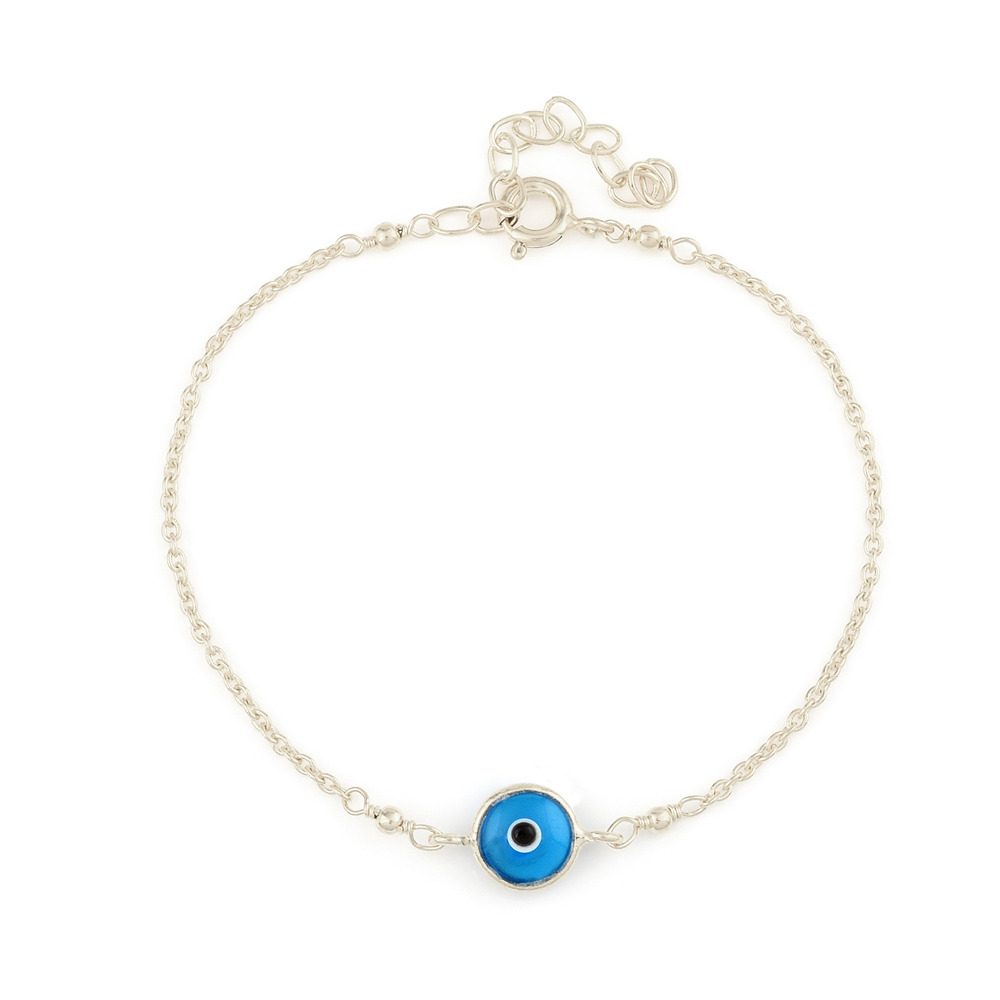 Chain Anklet - White,Black,Blue