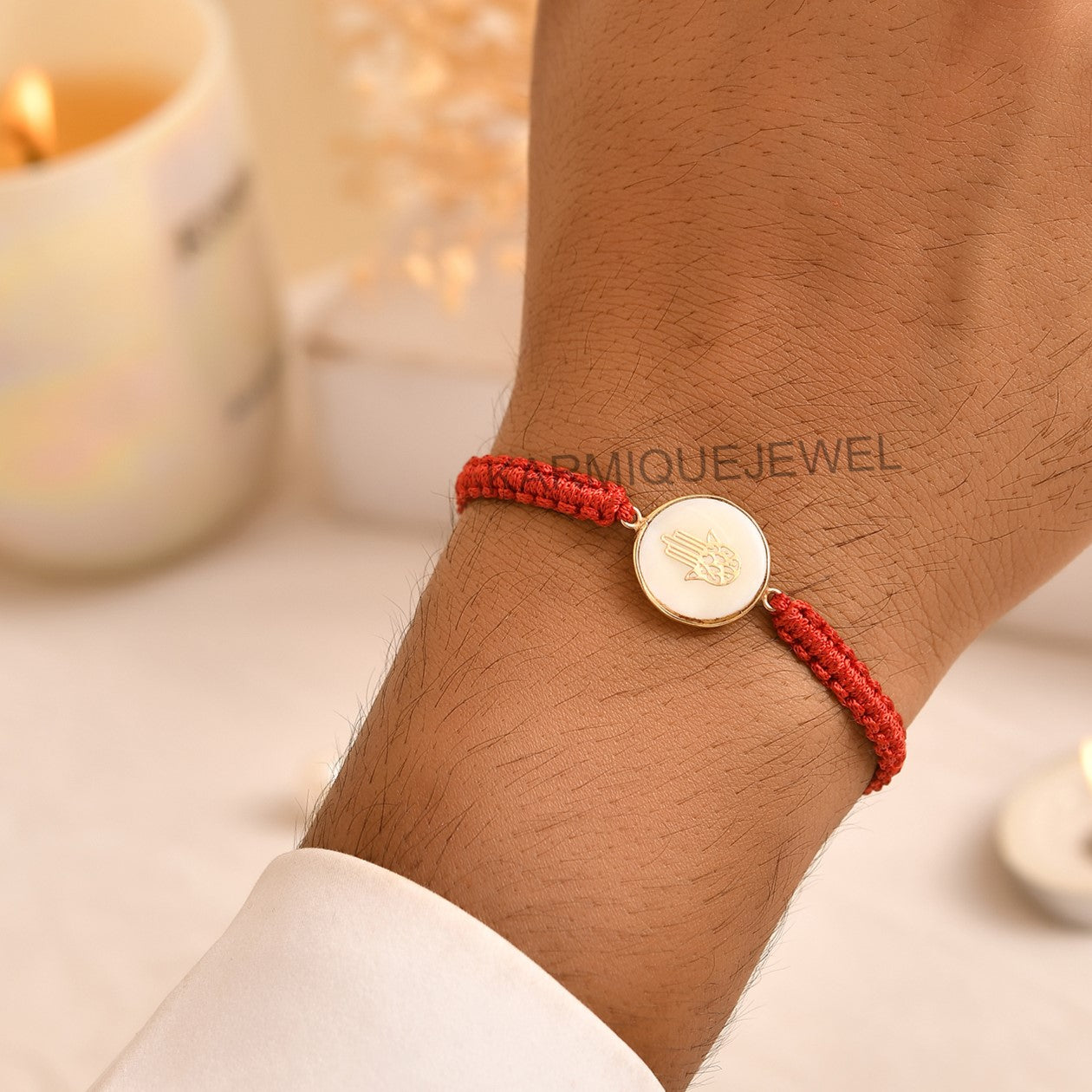 HAMSA 925 Silver Rakhi